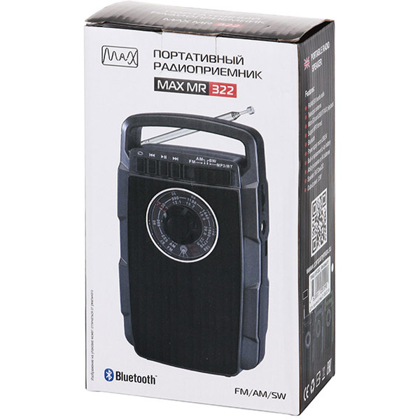Радиоприемник Max MR-322 (антрацит)