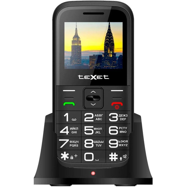 Сотовый телефон Texet TM-B418 (+ЗУ WC-111) черный