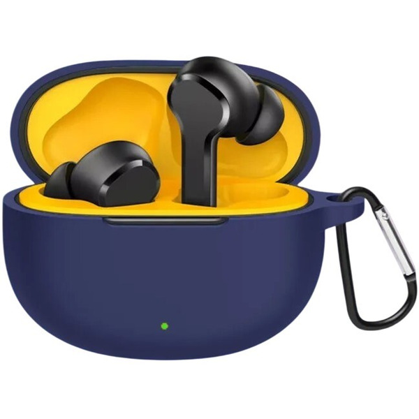 Чехол Bingo Silicone для Realme Buds T100 (темно-синий)