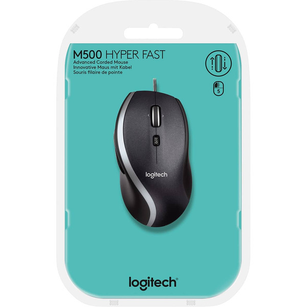 Мышь LOGITECH M500 Corded Mouse (L910-003726)