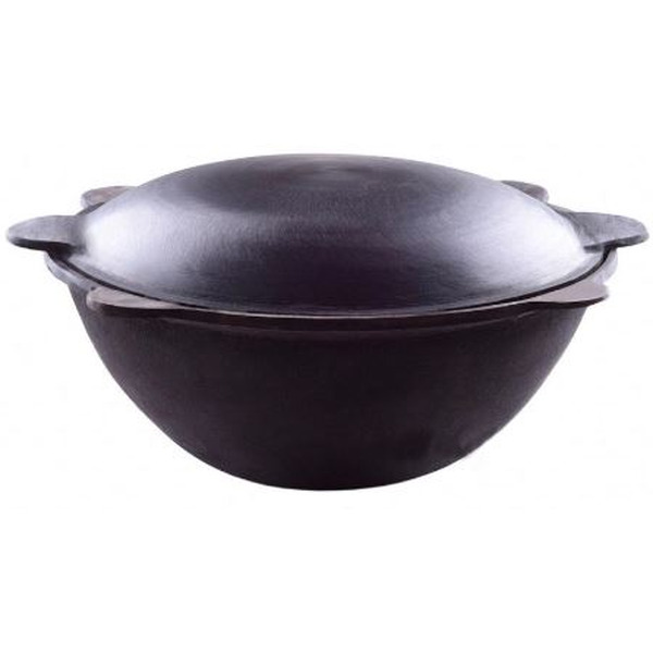 Казан CHUGUN INVEST LLC Узбекский с крышкой садж-сковородой (8 л, плоское дно)