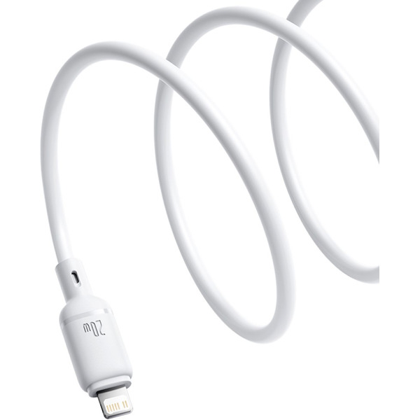 Кабель Baseus Silky Series Fast Charging Cable USB Type-C - Lightning (1 м, белый)