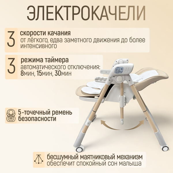 Стульчик для кормления Bubago Frida BG 174-2 (бежевый)