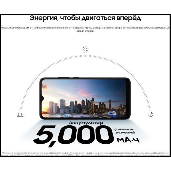 Смартфон Samsung Galaxy A03 SM-A035FZKGCAU 4GB/64GB (черный)