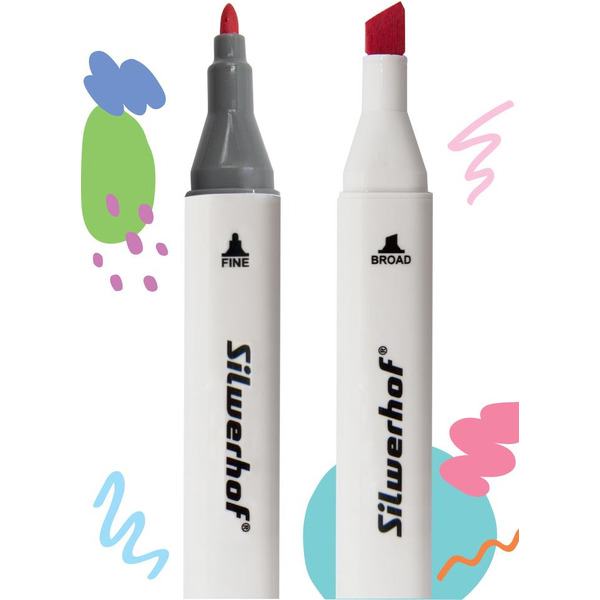 Набор маркеров для скетчинга Silwerhof (12 цв)