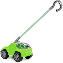 Автомобиль-каталка Полесье Дени с ручкой (зелёный) 1911