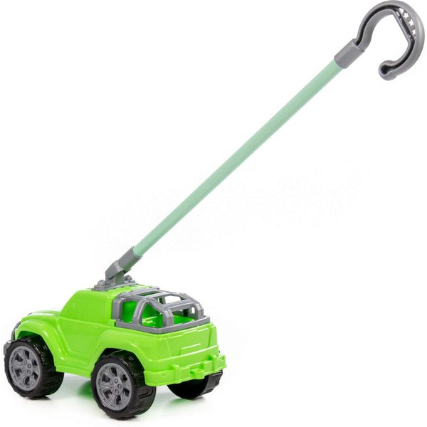 Автомобиль-каталка Полесье Дени с ручкой (зелёный) 1911