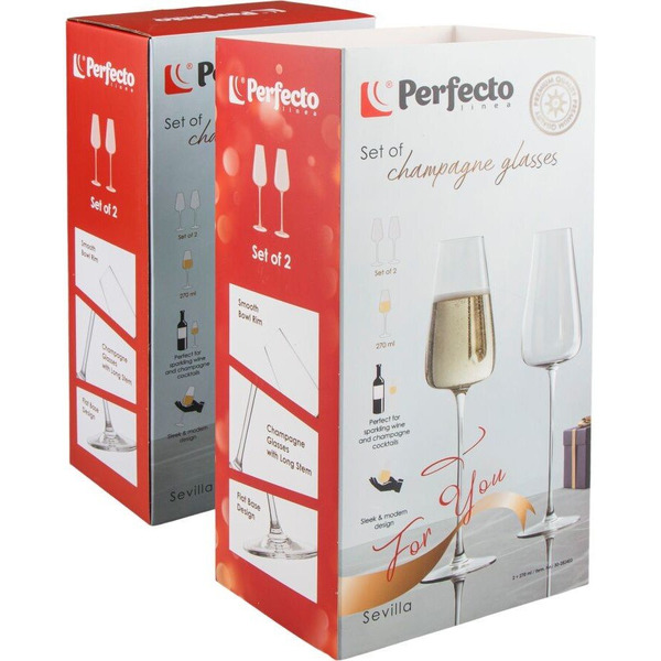 Набор бокалов для шампанского Perfecto Linea Sevilla 30-282403