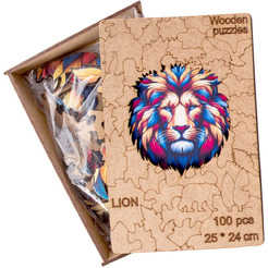 Сувенирный пазл MASTER WOOD Лев SWPL