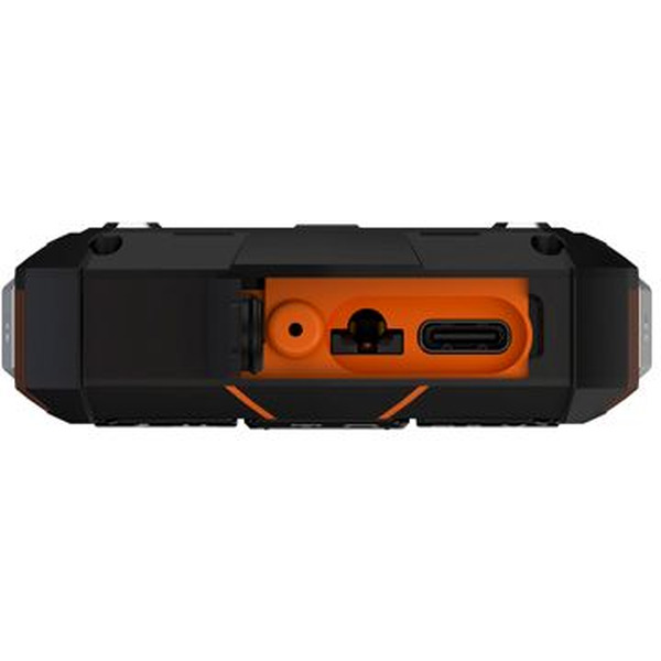 Мобильный телефон Maxvi R10 + ЗУ WC-112 (черный/оранжевый)