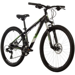 Велосипед Foxx Atlantic 27.5 р.16 2024 27AHD.ATLANTIC.16G (черный/зеленый)
