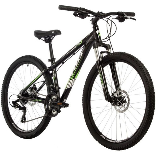 Велосипед Foxx Atlantic 27.5 р.16 2024 27AHD.ATLANTIC.16G (черный/зеленый)