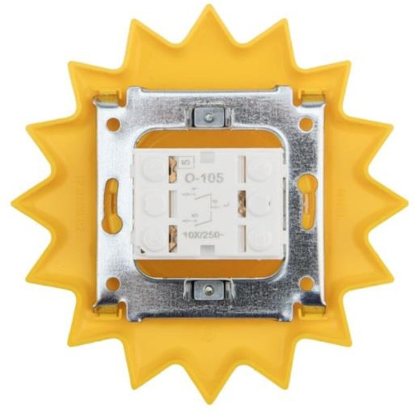 Выключатель двухклавишный KRANZ HAPPY Солнце KR-78-0618