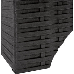 Шезлонг Ellastik Plast Rattan (антрацит)