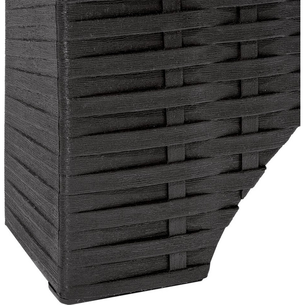 Шезлонг Ellastik Plast Rattan (антрацит)