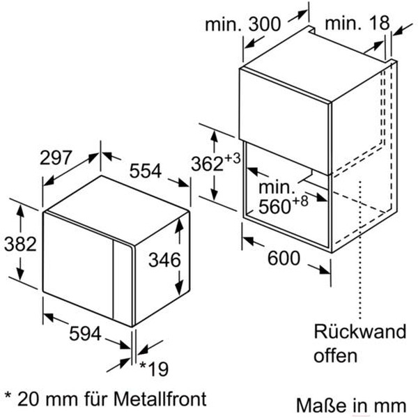 Встраиваемая микроволновая печь Siemens BF525LMS0
