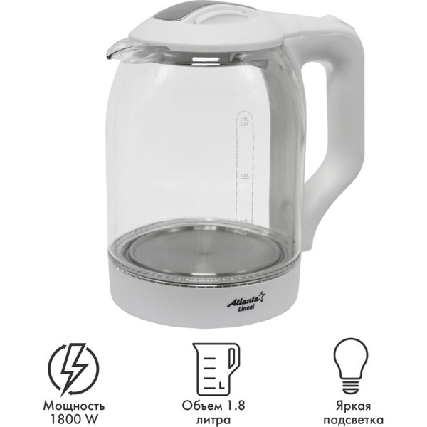 Электрический чайник Atlanta ATH-2466 (белый)