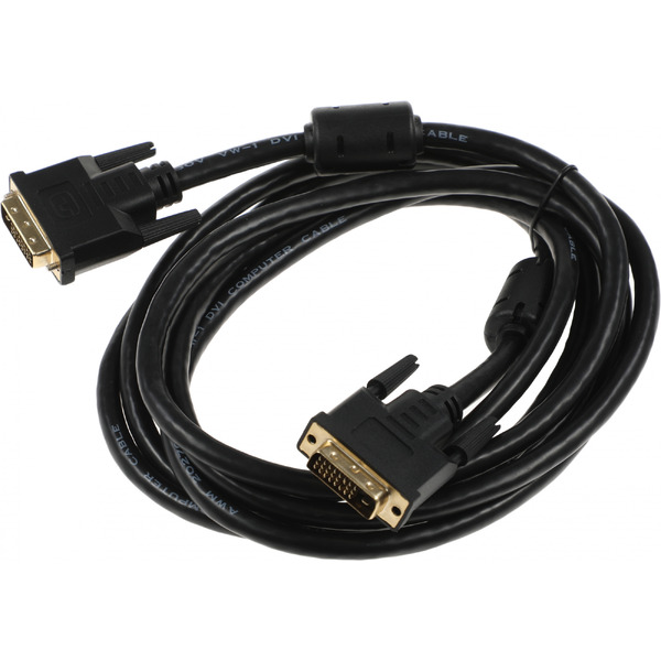 Кабель Ningbo DVI-D (m)/DVI-D (m) (3 м, черный)