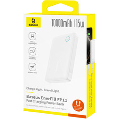Внешний аккумулятор Baseus EnerFill FP11 10000mAh 15W (белый)