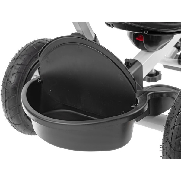 Трехколесный велосипед с ручкой NINO 6688 (серый)