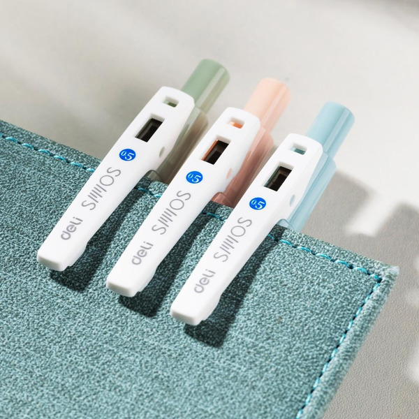 Набор ручек гелевых Deli EG58-BL-P