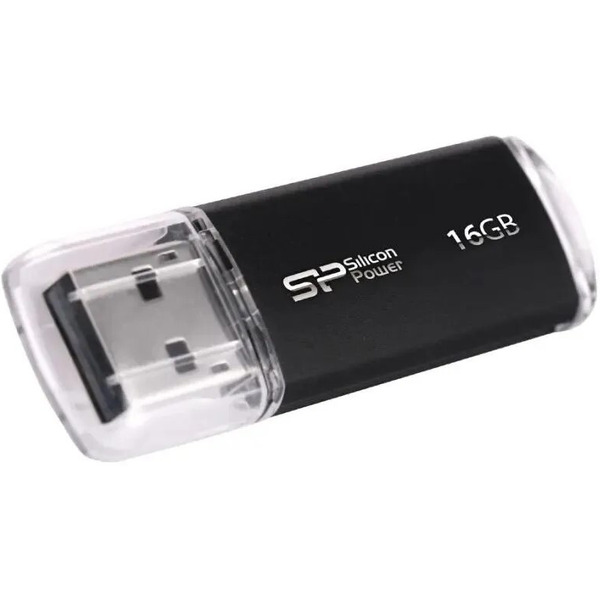 Флеш накопитель SILICON POWER SP016GBUF2M01V1K 16GB Ultima II I-series Black