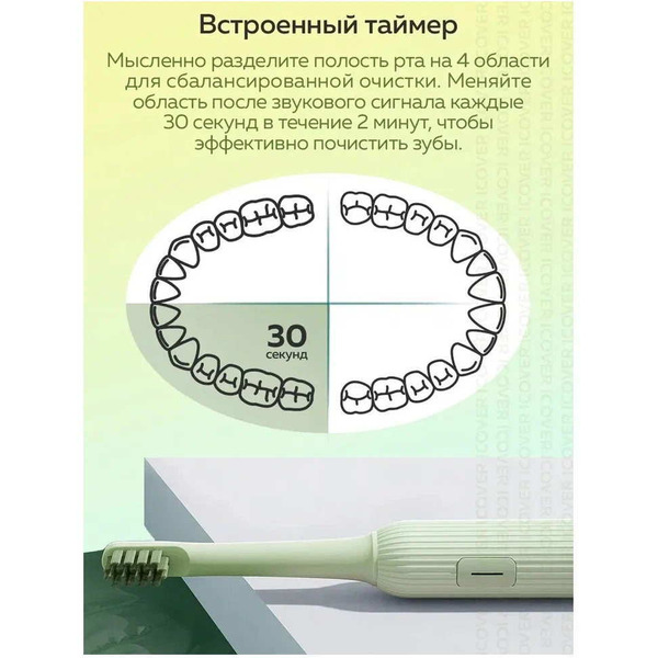 Электрическая зубная щетка Enchen Mint 5 (зеленый)