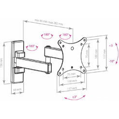 Кронштейн для телевизора Arm Media MARS-2
