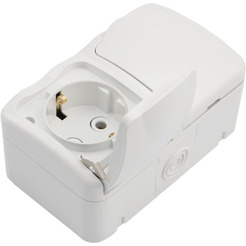 Блок из 2 розеток горизонтальный KRANZ Mini OG KR-78-0606
