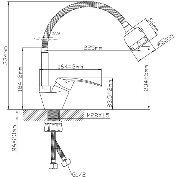 Смеситель AV Engineering AVSHU4-A137-558