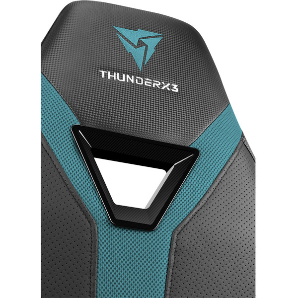 Кресло компьютерное THUNDERX3 YC3 (черный/бирюзовый)