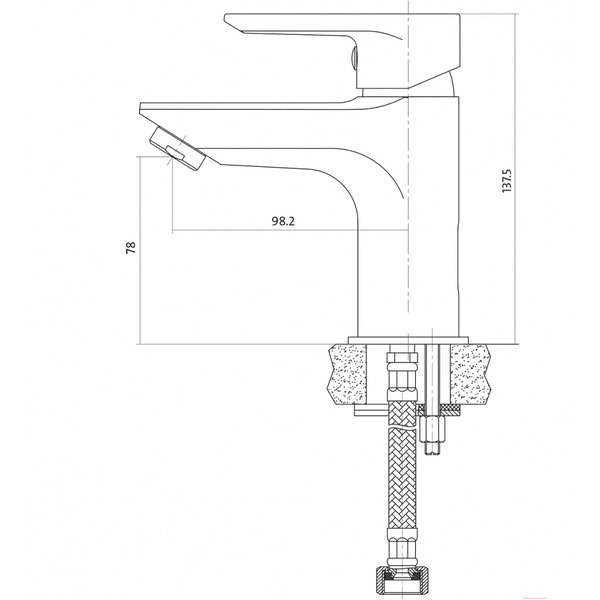 Смеситель Cersanit Vero 63060