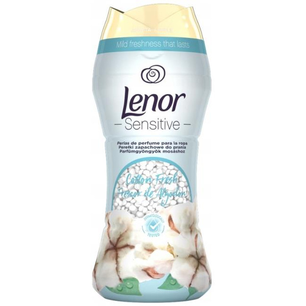 Парфюмированые гранулы для белья LENOR Sensitive Cotton Fresh 210г