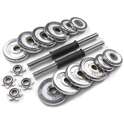 Набор гантелей хромированных AMETIST 15 кг (в чемодане)