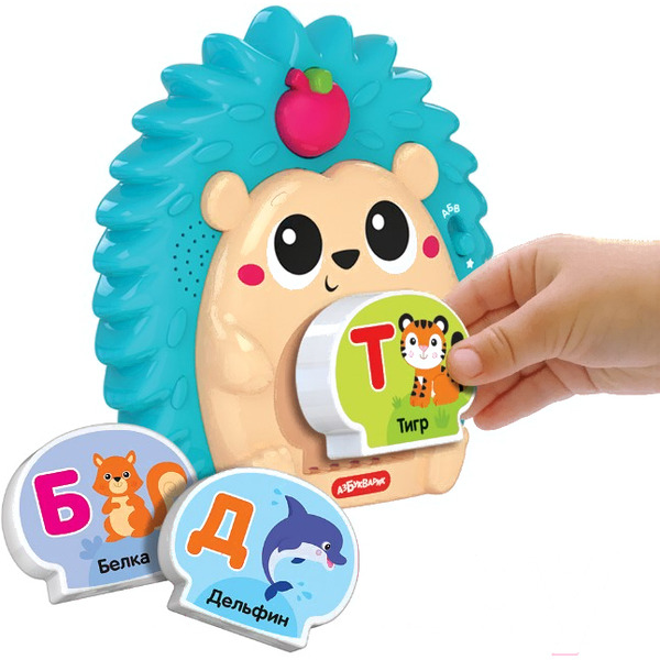 Развивающая игрушка Азбукварик Говорящий Ёжик Зооазбука 2852