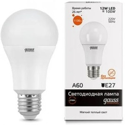 Лампа Gauss LED Elementary 12W А60 Е27 2700K/3000K (23212)