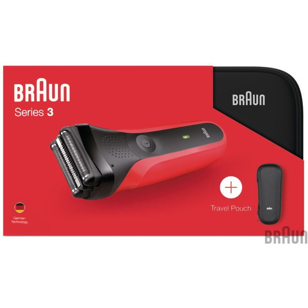 Электробритва BRAUN 300TS red+чехол