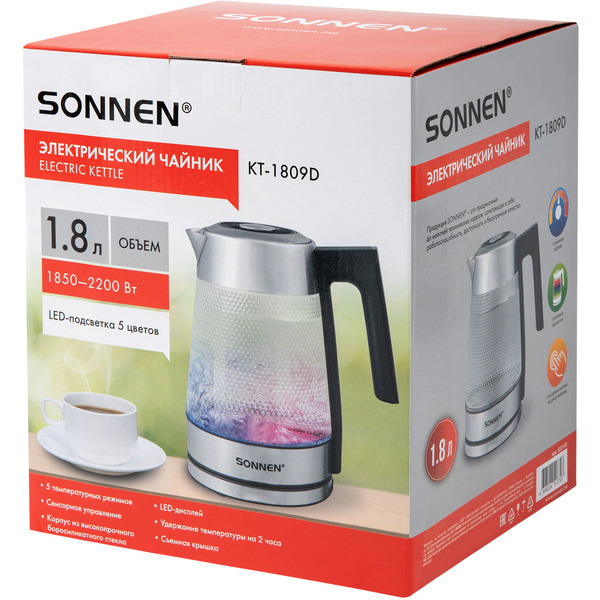 Чайник электрический SONNEN KT-1809D