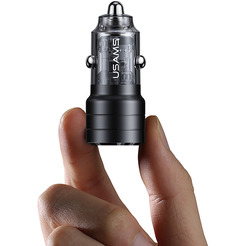 Автомобильное зарядное USAMS US-CC176 C36, 95W, 2USB (A+C), черный
