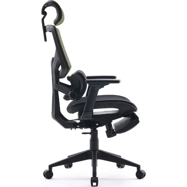 Офисное кресло CACTUS CS-CHR-MC01-LGNBK (черный/салатовый)
