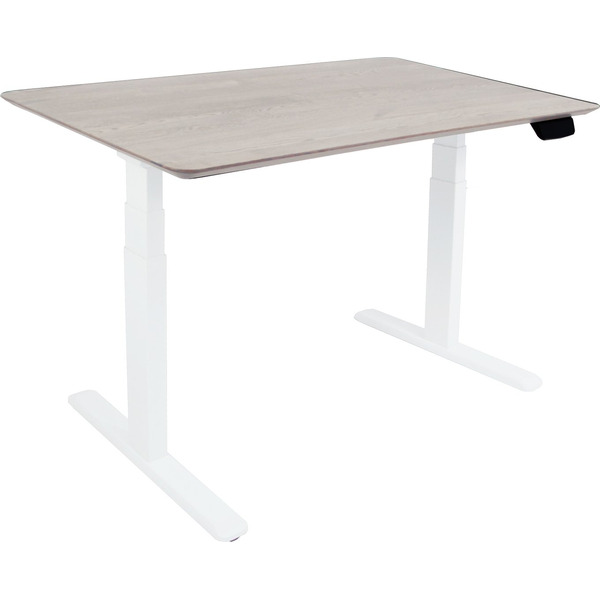 Столешница к столу Ergosmart "массив Дуб беленый - скошенный край (02)" 1300х750х27 мм