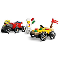 Конструктор LEGO City 60458 Пицца против пожарной машины