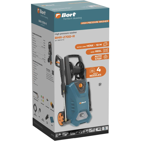 Мойка высокого давления Bort BHR-2700-R