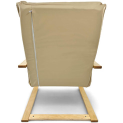 Кресло-качалка Calviano Soft 1 (светло-бежевый PU)