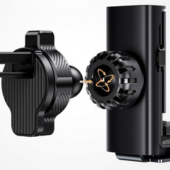 Автомобильный держатель USAMS US-ZJ058 Retractable Gravity ZJ058ZJ01 (черный)