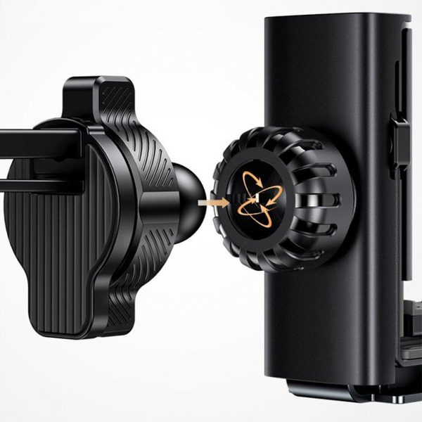 Автомобильный держатель USAMS US-ZJ058 Retractable Gravity ZJ058ZJ01 (черный)