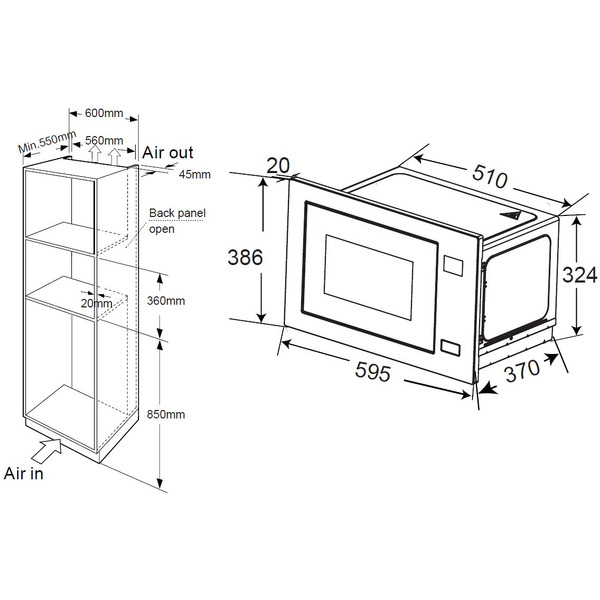 Микроволновая печь ZORG MIO211 S (белый)
