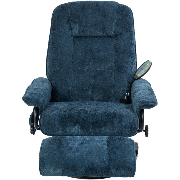 Массажное кресло Calviano 22 (синий плюш)