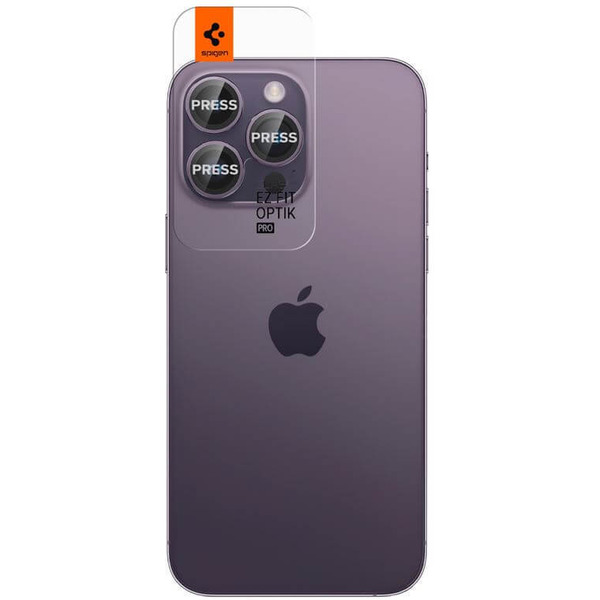 Защитное стекло Spigen Optik Ez Fit Camera для iPhone 14 Pro/14 Pro Max AGL05597 (2шт)