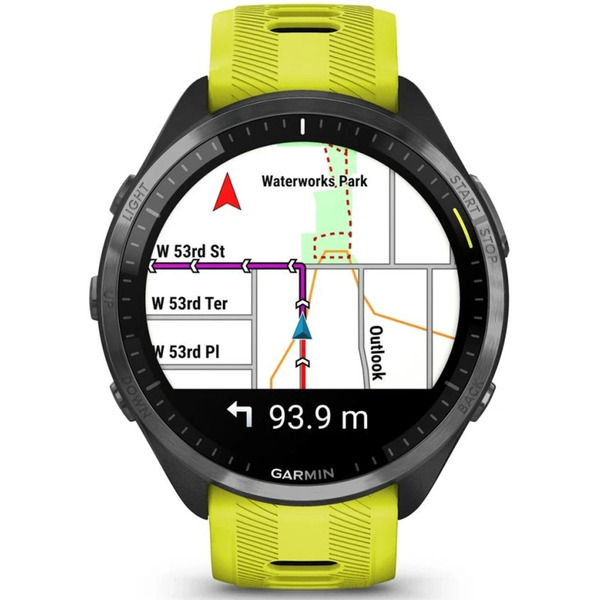Умные часы Garmin Forerunner 965 (черный/желтый)